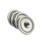 Customized Neodymium Magnet Sintered Countersunk NdFeB Round Pot Magnets With Holes