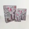 S/3 decorative photo props book shaped boxes