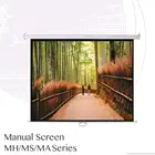 Modern design manual home theater automatic projection screen