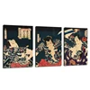 Japanese Culture Canvas Art/High Quality Cotton Canvas Printing/Triptych Dropship Wall Art