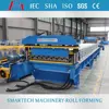 Automatic arch curving corrugated metal tile steel profile roll forming machine