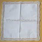 wholesale Water soluble lace cotton handkerchief