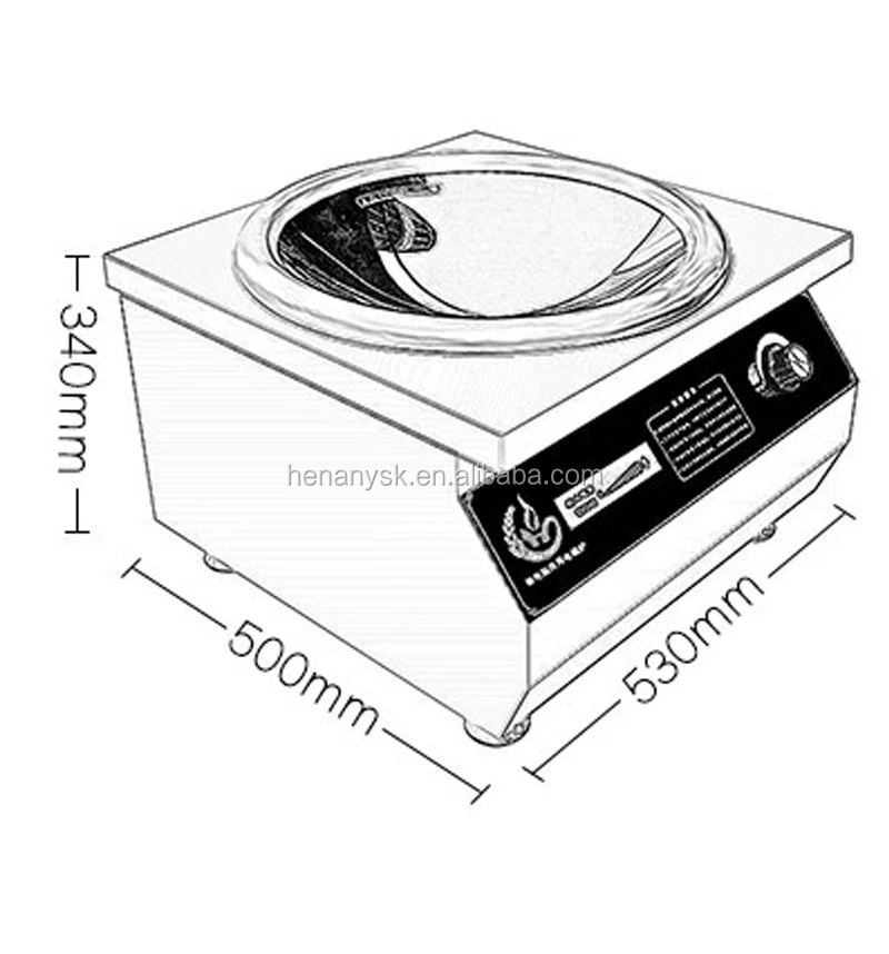 CH-8AM 8kw Popular Electric Concave Induction Stove Cooker