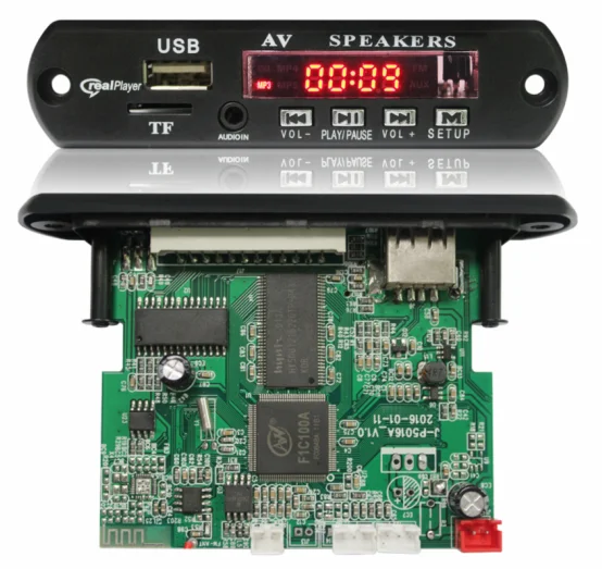 usb decode module with fm radio and DC 12V or 5V for mp3 mp4 and mp5 video speakers