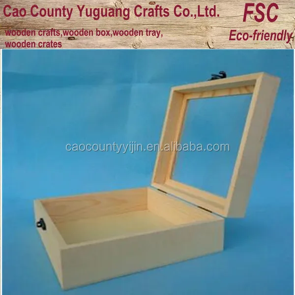 high quality custom made gift wood box birch pine wood gift box