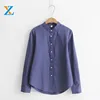 Fashion style cotton/linen shirt with custom logo casual slim fit shirt for men made in China