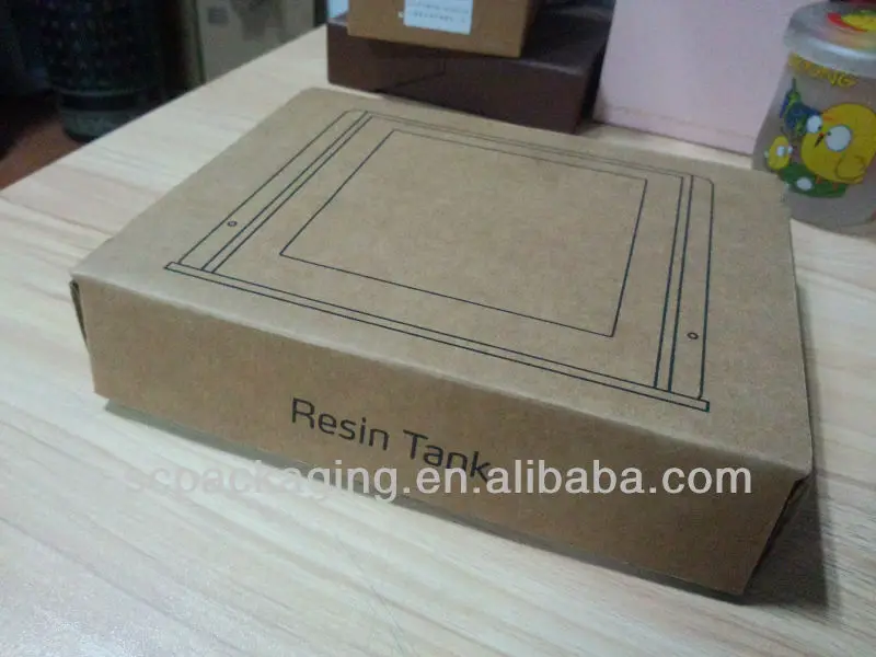 wholesale custom foldable brown kraft corrugated cardboard box