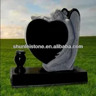 double heart headstone/tombstone monument tombstone maker/grave monument slab