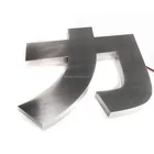 Custom Advertising Factory Brushed Stainless Steel 3D Changeable Metal Channel Letter Signs