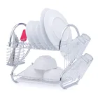 Multi Tier Home Kitchen Organizer Stainless Steel Knife Pan Dish Drying Rack