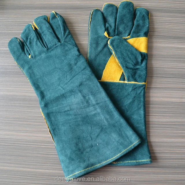 deely ppe welding leather glove cowhide working gloves