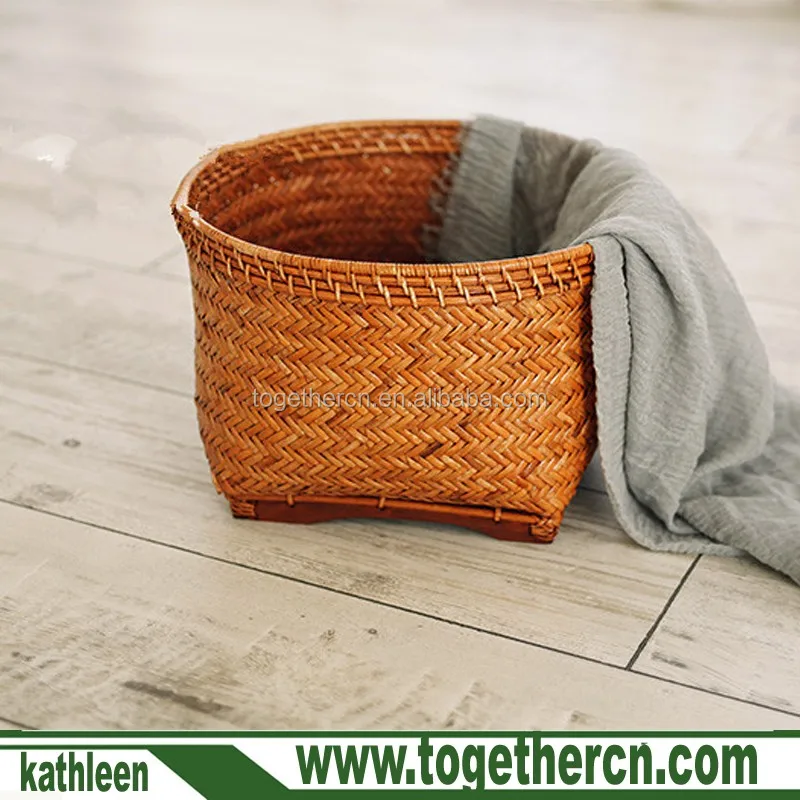quality handmade weave rattan storage jar box vintage basket new