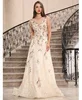 Beige Color High End Customized Party Ball Gown Dinner Dress