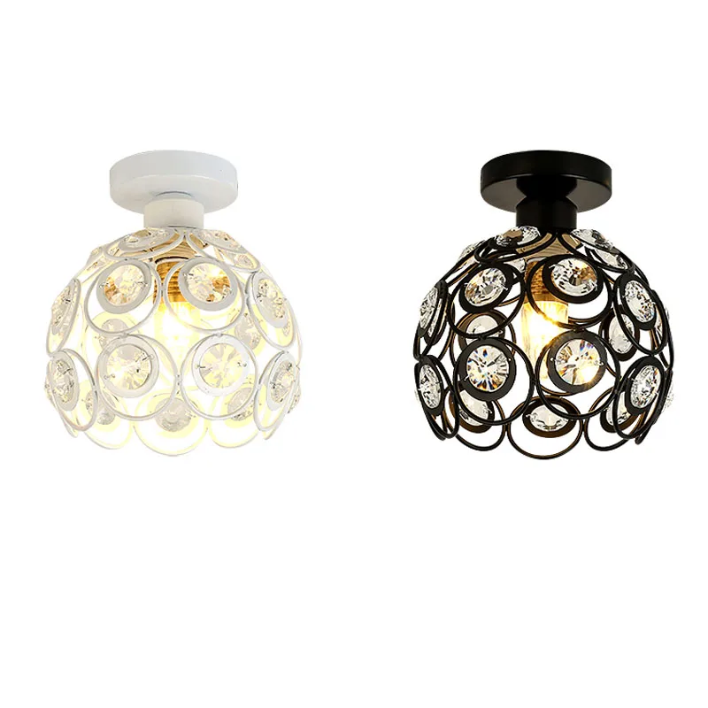 Vintage Metal Ceiling Lamp crystal Retro Lights  (4)