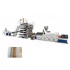 Pvc Rigid Vinyl Wood Grain Flooring Sheet Board Extrusion Making Machine Line