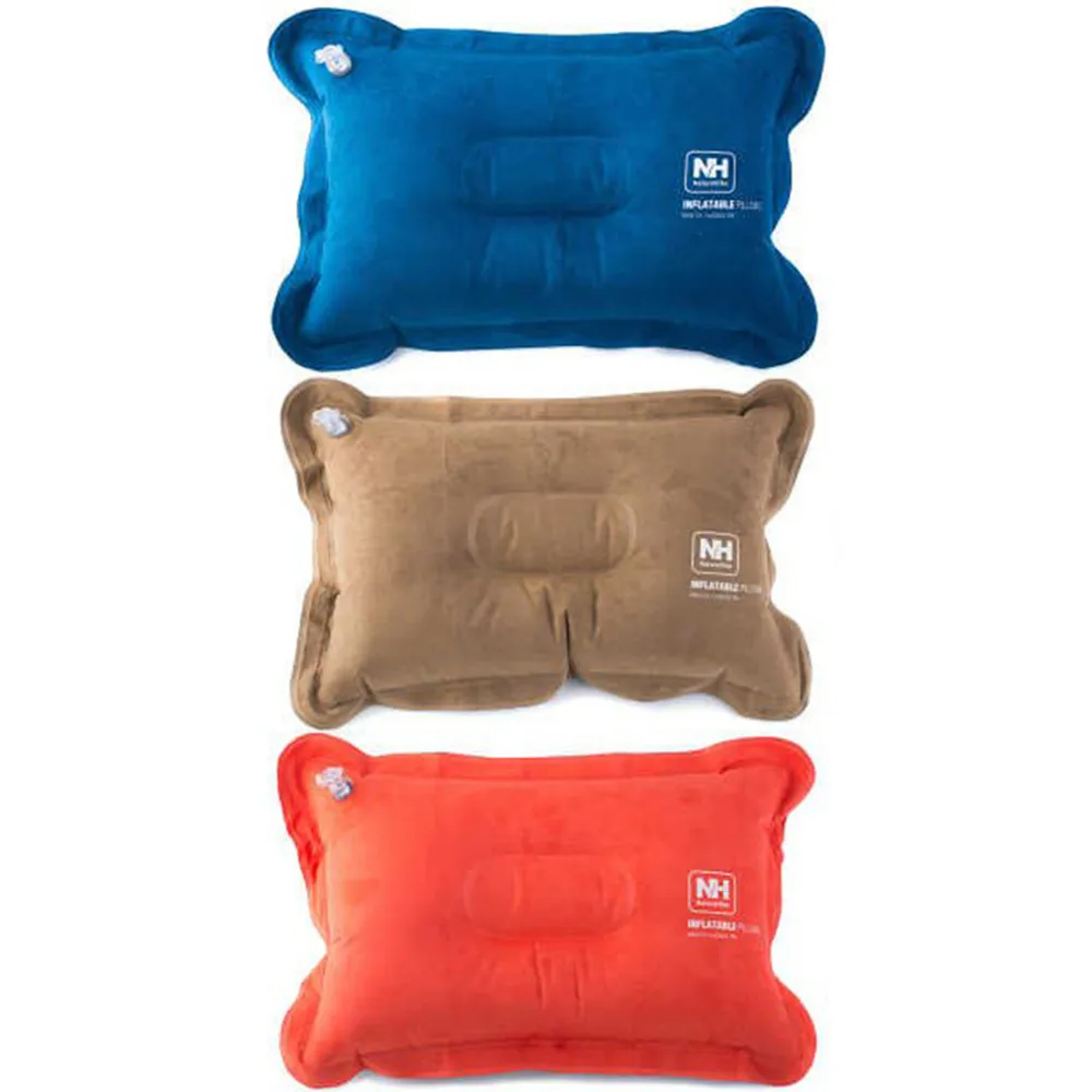 Sales Promotion Mini Travel Pillow Ultralight Portable Air Inflatable Suede Outdoor CampingTravel Soft Pillow Free Shipping