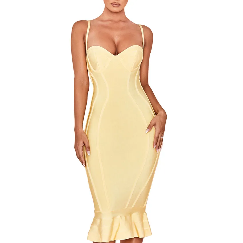 2019 newest bandage dress Warm color women dresses Spaghetti strap fashion dress on sale
2019 newest bandage dress Warm color women dresses Spaghetti strap fashion dress on sale