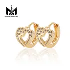 Wholesale high quality aretes plating cubic zirconia earring jewelry custom women earrings