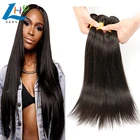 Thick and full silky end cuticle aligned hair bundles, best quality cheap virgin natural Indian human temple hair weave