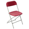 Red Plastic Banquet Folding Chair Commercial Quality Stackable Outdoor Event Wedding Party Chairs