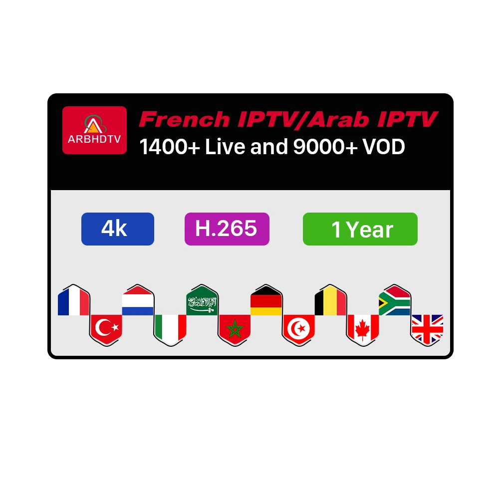 Arabic and French IPTV Channels Suscription ARBHDTV Account 1 Year with Turkish and African Channels
Arabic and French IPTV Channels Suscription ARBHDTV Account 1 Year with Turkish and African Channels