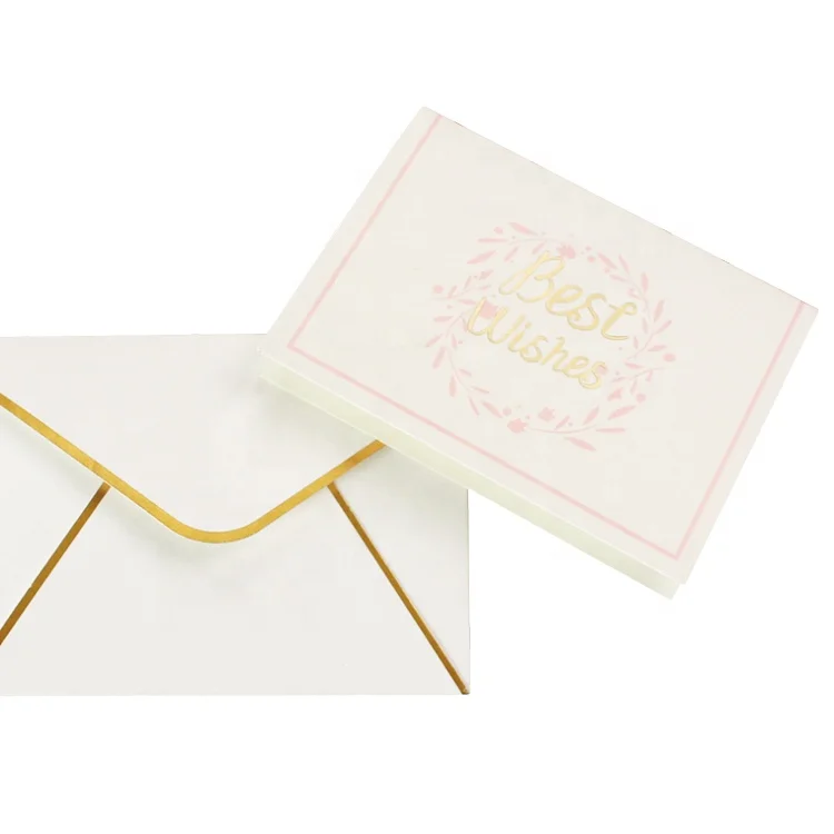 custom fancy white wedding folding greeting invitation paper