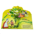 Children animated 3d emboss colorful story books for kids