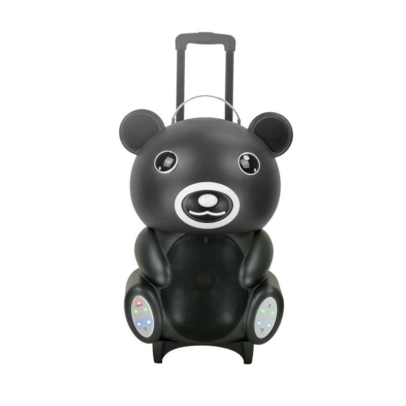 portable 10 inch trolley bear dj speaker with USB,SD,FM,Remote - ANKUX.COM