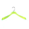 Plexiglass plastic coat garment clothes hanger stand thick crystal acrylic clear clothing hangers