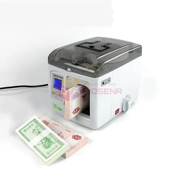 Money Bundle Machine Currency Strapping Tool Bank Cash Packer Package Hot Sale 