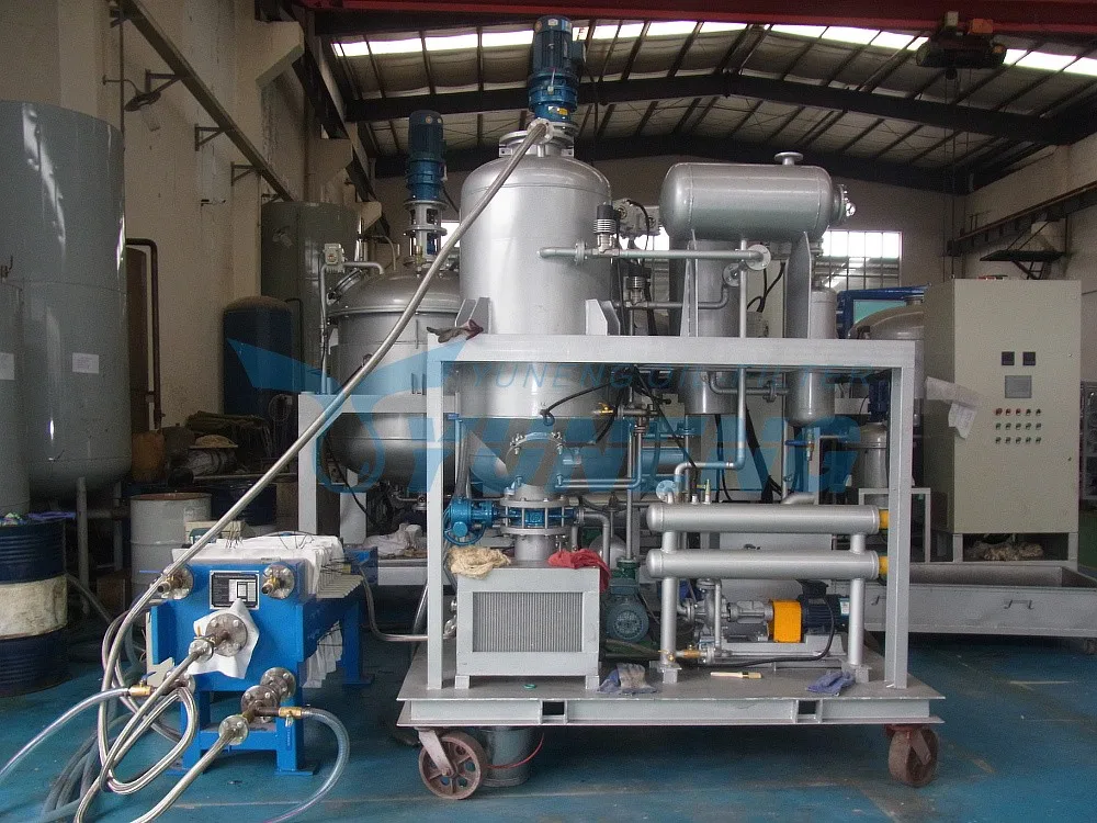 Waste engine oil recycling plant and decolorizing with Active White Clay