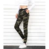 Camo Printed Ladies Drawstring Trousers Army Camouflage Women Sweat pant