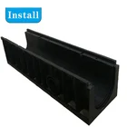 competitive price plastic drainage channel HDPE rain gutter