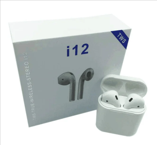 Built in charging case Portable invisible bt earbuds Touch control true Twins tws bluetooth wireless mini earphone i12s - ANKUX.COM