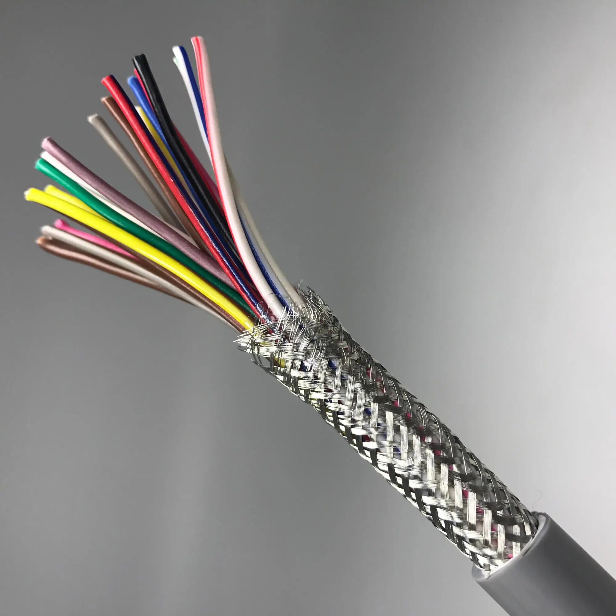 24 Core Copper Braiding Screen Twisted Pair Cable 075mm Liycy Pvc