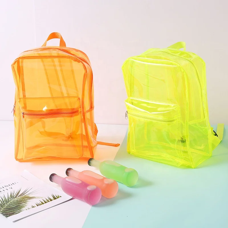 Fashion transparent pvc waterproof plastic clear backpack, Customized color
Fashion transparent pvc waterproof plastic clear backpack, Customized color