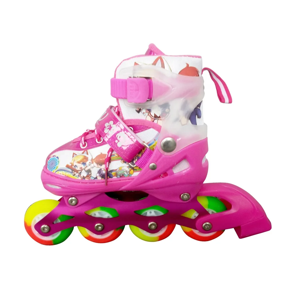 Professional pu light wheel adjustable kids inline roller skate shoes, Pink, blue, red
Professional pu light wheel adjustable kids inline roller skate shoes, Pink, blue, red