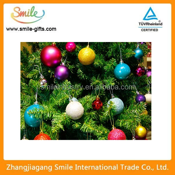 promotional trees gifts plastic hanging ball christmas tree