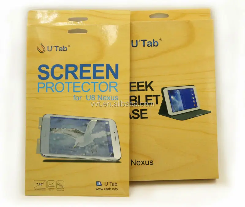 glossy lamination screen protector packaging custom printing