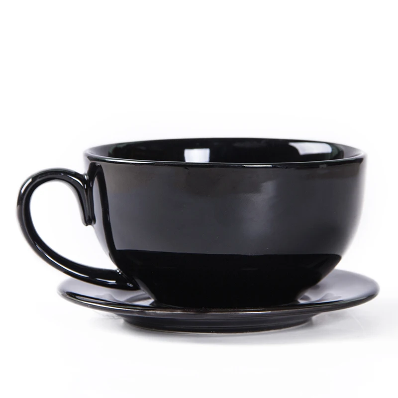 Reusable coffee cup with saucer MOQ 50