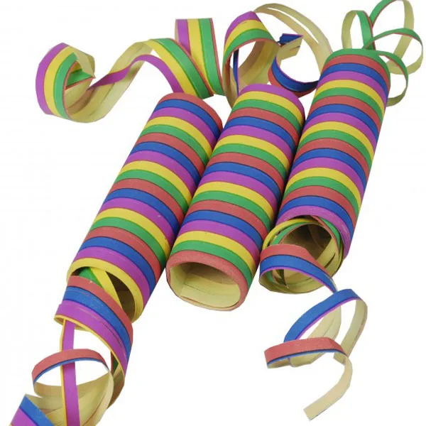 Colorful Serpentine Streamers For Party Decorations Accept Customized
