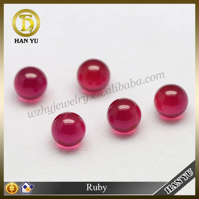 loose natural red ruby beads corundum gemstone wholesale