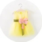 summer yellow girls dresses casual children kids angel dress wholesale