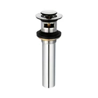 Free sample click clack bath waste sink overflow hole cover clicker plug
