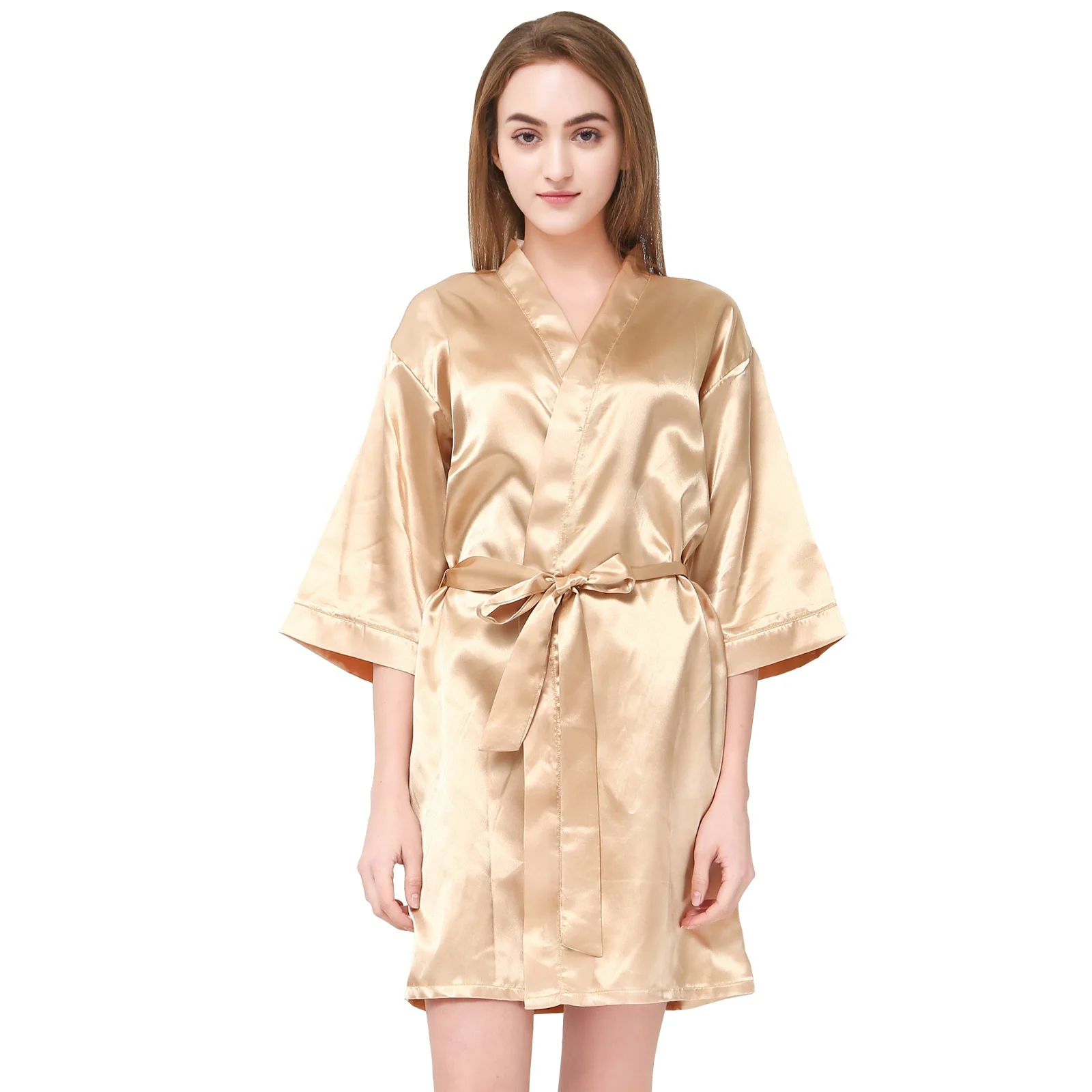 Hot powder super soft gown wedding robes Women Kimono sexy sleeve silk bridesmaid robe
Hot powder super soft gown wedding robes Women Kimono sexy sleeve silk bridesmaid robe