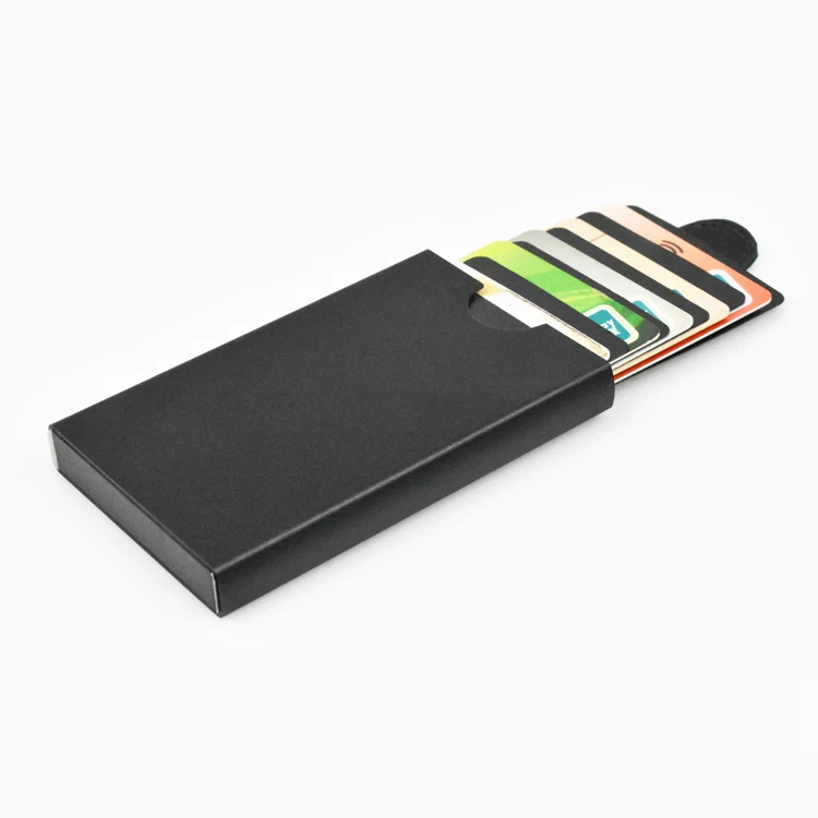 Simple style RFID leather credit card holder can hold 6 cards
Simple style RFID leather credit card holder can hold 6 cards