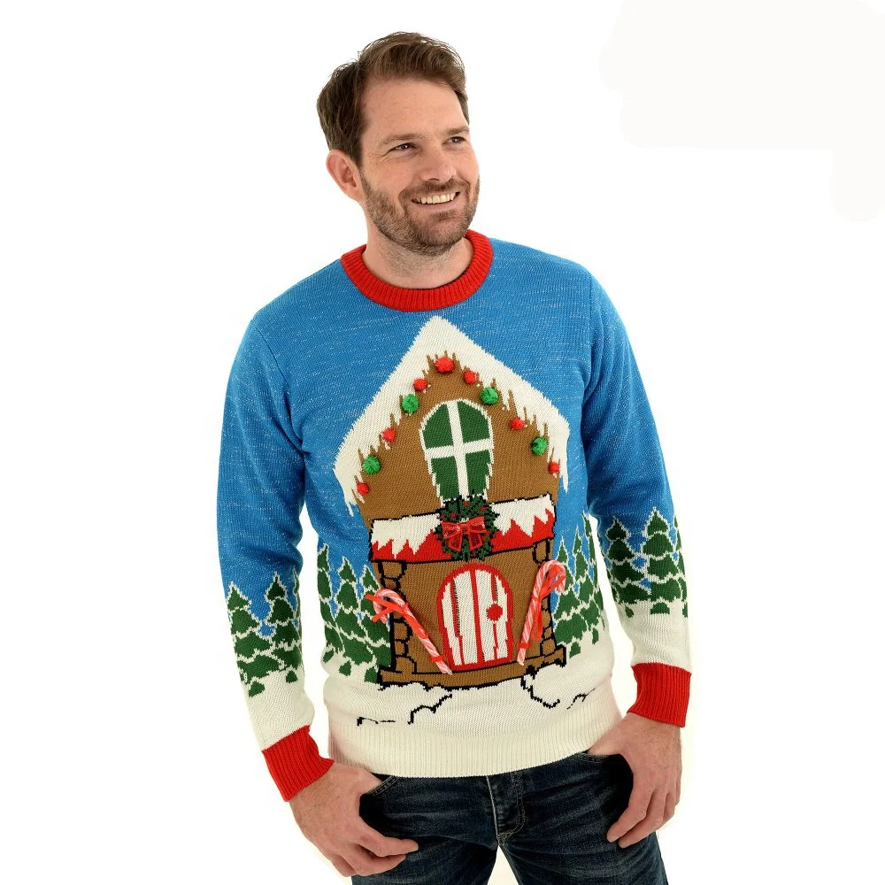 keyword christmas sweater with led lights type knitted design oe