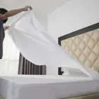 Bed Sheet White Bed Sheets Queen Size 100% Cotton White Hotel Bed Percale Cotton Sheet
