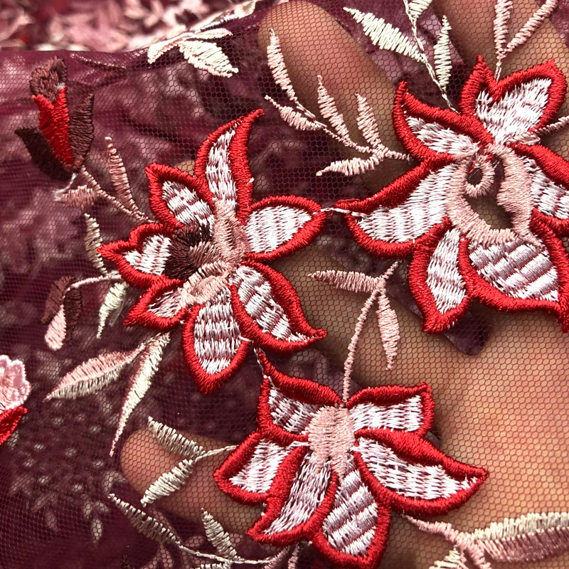3D floral lace fabric embroidery wedding tulle lace, Emerald green/grey/wine red/red/purple/offwhite
3D floral lace fabric embroidery wedding tulle lace, Emerald green/grey/wine red/red/purple/offwhite