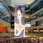 LED P3.91 transparent video screen/ new products custom led display